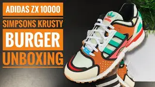 Adidas ZX 10000 Simpsons Krusty Burger | Unboxing | 4K | Sneaker Therapy