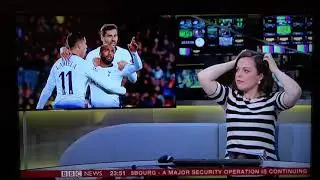 BBC Sports presenter didn't realise she was live on camera.