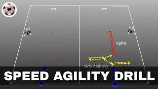 Speed - agility exercise with a finish!