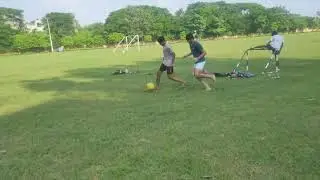 playing football in HARDING PARK patna