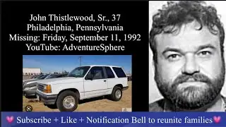 1992 Cold Case: John Thistlewood PA Plates: XTX633 Dressed Up For A Night Out, But Said Be Right Bak