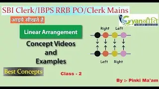 High Level | Linear Seating Arrangement | IBPSRRB/SBI Mains में ऐसा ही Question आएगा | Pinki Ma'am |