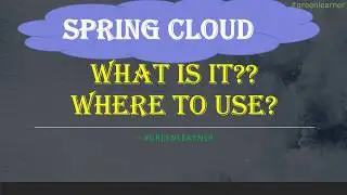 What is Spring Cloud All About? || Different components under Spring Cloud