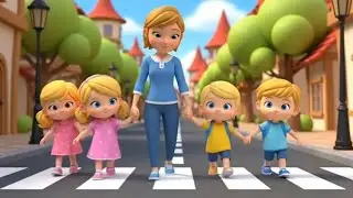 Baby lern trafic rules Signal cross सेफ्टी सिग्नल 🚦kids cartoon sefty signal redlight