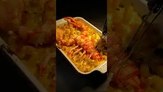 Макароны с сыром и лобстером