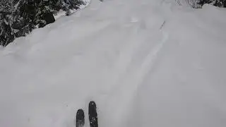 The most dangerous skis of his life #shorts