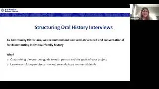Oral History Workshop Session 2: Conducting Oral Histories