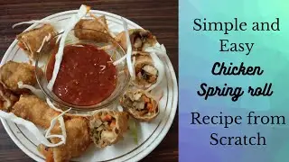 Homemade Spring rolls with homemade sheets|| Easy and delicious || From scratch