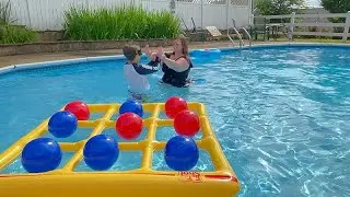 Review of TicTac Shot Inflatable Tic-Tac-Toe Pool Toy Set
