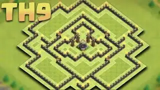 Clash of Clans - New Town hall 9 (TH9 DE) Dark Elixir Farming Base 2016 + Replays