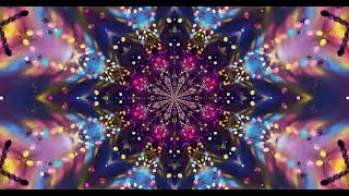 4K Screensaver Neon Kaleidoscope Tunnel 🌈 Futuristic Abstract Visuals | 10 Hours