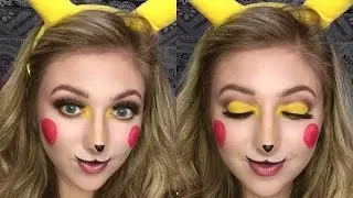 CUTE PIKACHU MAKEUP | Halloween Tutorial
