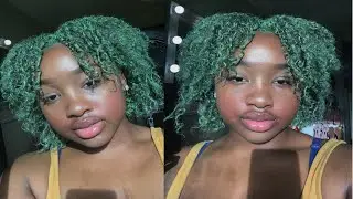 I TRIED HAIR PAINT WAX ON MY SHORT NATURAL HAIR + I WAS SHOOK!