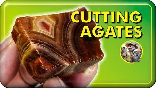 Cutting Beautiful Agates #crystals #gemstone #rocksandminerals #agate #cuttingRocks