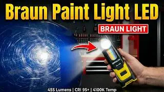 Harbor Freight Automotive Paint Inspection Light  🔨 by Braun 95+ CRI 455 Lumens 4100k Temp #56354