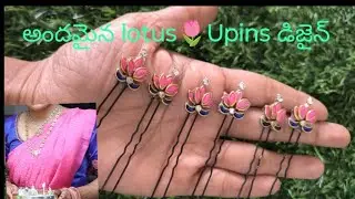 Beautifull lotus🌷design #hairclip #hairaccessories #handmade #order #whatsapp #lotus #trending #diy