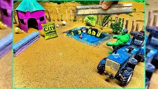 Kids Destroy Old Swimming Pool | Hulk Builds Mini Village Pool | Creative DIY Cement Project 2025