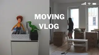 MOVING VLOG | Germany empty apartment tour, move-in day & first night