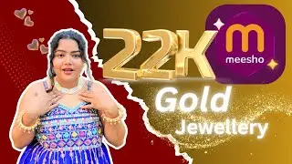 22k Gold plated pearl Jewellery 💎Durga Puja specia💕@MeeshoCorner @Meesho #feed #meesho #fyp