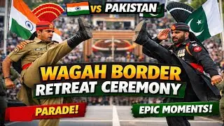 Wagah Border Retreat Ceremony 2026 🇮🇳🇵🇰 | Full Parade & Goosebumps Moment