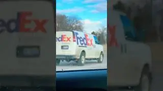 FedEx truck fast pass by again! #avaition #airplane #fedex ￼