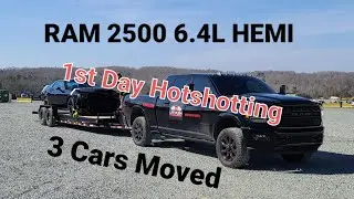 RAM 2500 6.4L HEMI Non-CDL Hotshot Part Time: первый день переезда автомобилей | Перевезено 3 маш...