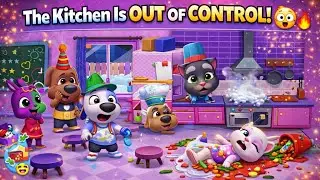 My Talking Tom and his Friends are Talking Together in the Kitchen | New Version
