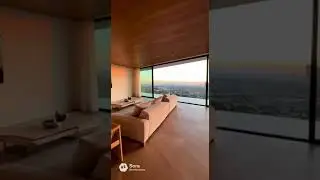 LA Architectural Modern Home | Glass Walls & Warm Interiors #hillsideresidence #laview