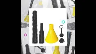 Universal Single Spout With Cap Unleaded Reducer Tip and Spill Free Funnel
