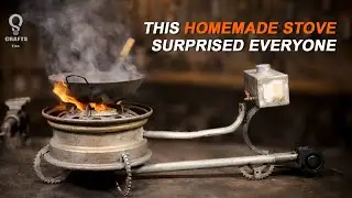 Genius Waste Oil Heating Stove! Turn Old Car Wheels Into This Genius DIY Invention