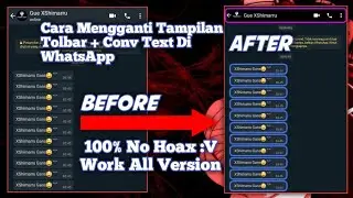 #3 Cara Mengganti Tampilan Tolbar + Conv Row Text Di WhatsApp