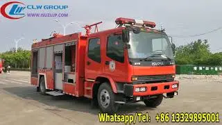 ISUZU FVR dry powder foam Chemical fire engine truck
