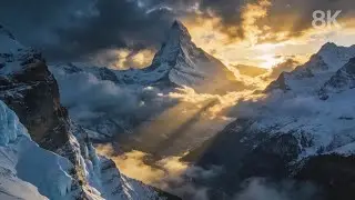 Relaxing Alps in 8K HDR | Dolby Vision Meditative Nature | Relaxing