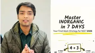 Sirf 7 दिन में INORGANIC में Full Marks 😎 | Medico Nauman| #neet #mbbs #youtube 