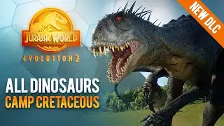 BUMPY! SCORPIOS REX! TORO! All The Dinosaur of Camp Cretaceous - Jurassic World Evolution 2 | 4K