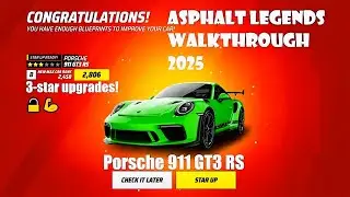 Unleashing Porsche 911 GT3 RS car - 3-star upgrade Walkthrough 2025 #asphaltlegends