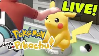 LIVE 🔴 First Time Playing Pok&eacute;mon Let&rsquo;s Go Pikachu! ⚡#5