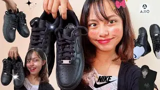 Nike AirForce 1 (Black)Review 🖤✨ worth buying this 😍🖤