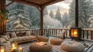 Cozy Winter Cabin ASMR ❄️🔥 Fireplace Warmth & Snowy Forest Ambience for Deep Sleep