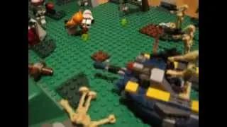Lego Star Wars Moc . Abgest&uuml;rtztes Schuttle auf Yavin 4  