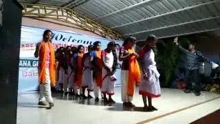 Kurupam school girls dance performance at marikavalasa science fair 2019