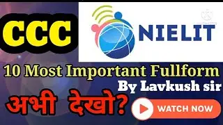 Fullform of CPU,LED,LCD,USB,HDD,TB,HD,SMPS | CCC important | #LKComputerGuide | by Lavkush sir