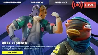 TRIGGERFISH'S QUESTS & WEEK 7 QUESTS | RANKED UPDATE | FORTNITE Chapter 4 | Code ARDEL