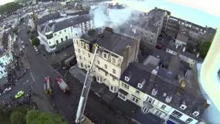 Roof fire, Alexandra Hotel, Llandudno, May 26th, 2013