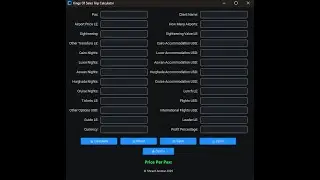 برنامج حساب تكاليف الرحلة السياحية | Trip Calculator | Kings of sales