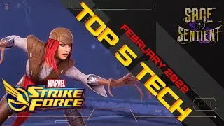 Top 5 TECH Characters February 2022 - MARVEL Strike Force