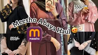 Meesho Viral And Trendy Abaya 😱Cheapest Abaya Haul 💸 Worth The Price??❗️Must Watch❗️@Fauziakhan44