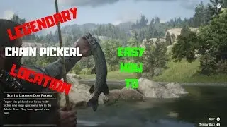 Legendary CHAIN PICKEREL LOCATION Easy how to RDR2