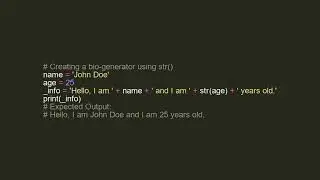 Python - str(): Beginner String Conversions