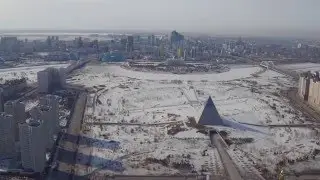 ASTANA АСТАНА 2016 4K ПЛОЩАДЬ НЕЗАВИСИМОСТИ, ПИРАМИДА, DJI INSPIRE PRO.